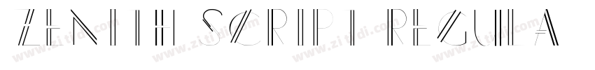 Zenith Script Regula字体转换